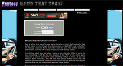 Desktop Screenshot of fantasy-name-generator.com